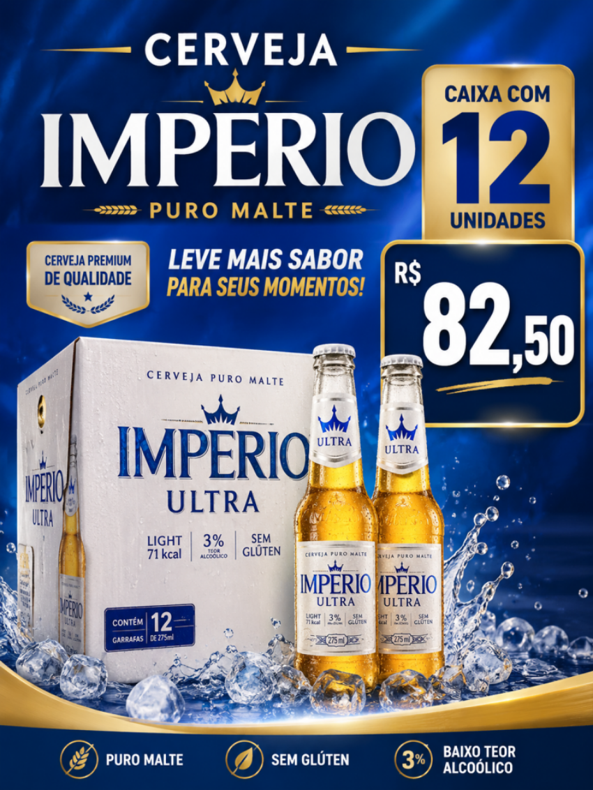 Cerveja long neck império