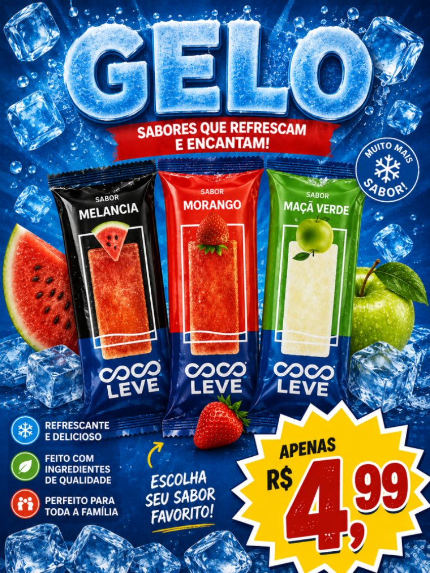 Gelo de sabor