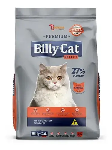 Ração Billy Cat de salmão 15 Kg