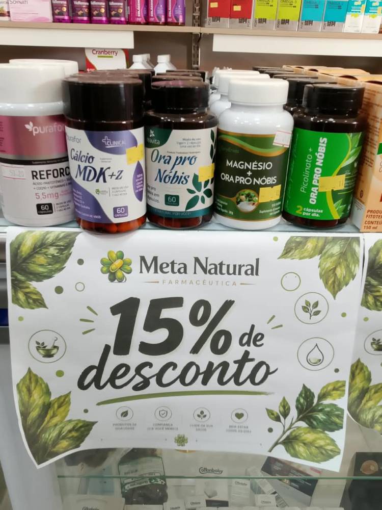 TODA LINHA DE PRODUTOS COM 15% DE DESCONTO