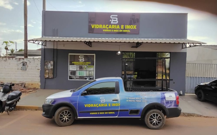 Banner SB VIDRAÇARIA VIDROS E INOX EM GERAL
